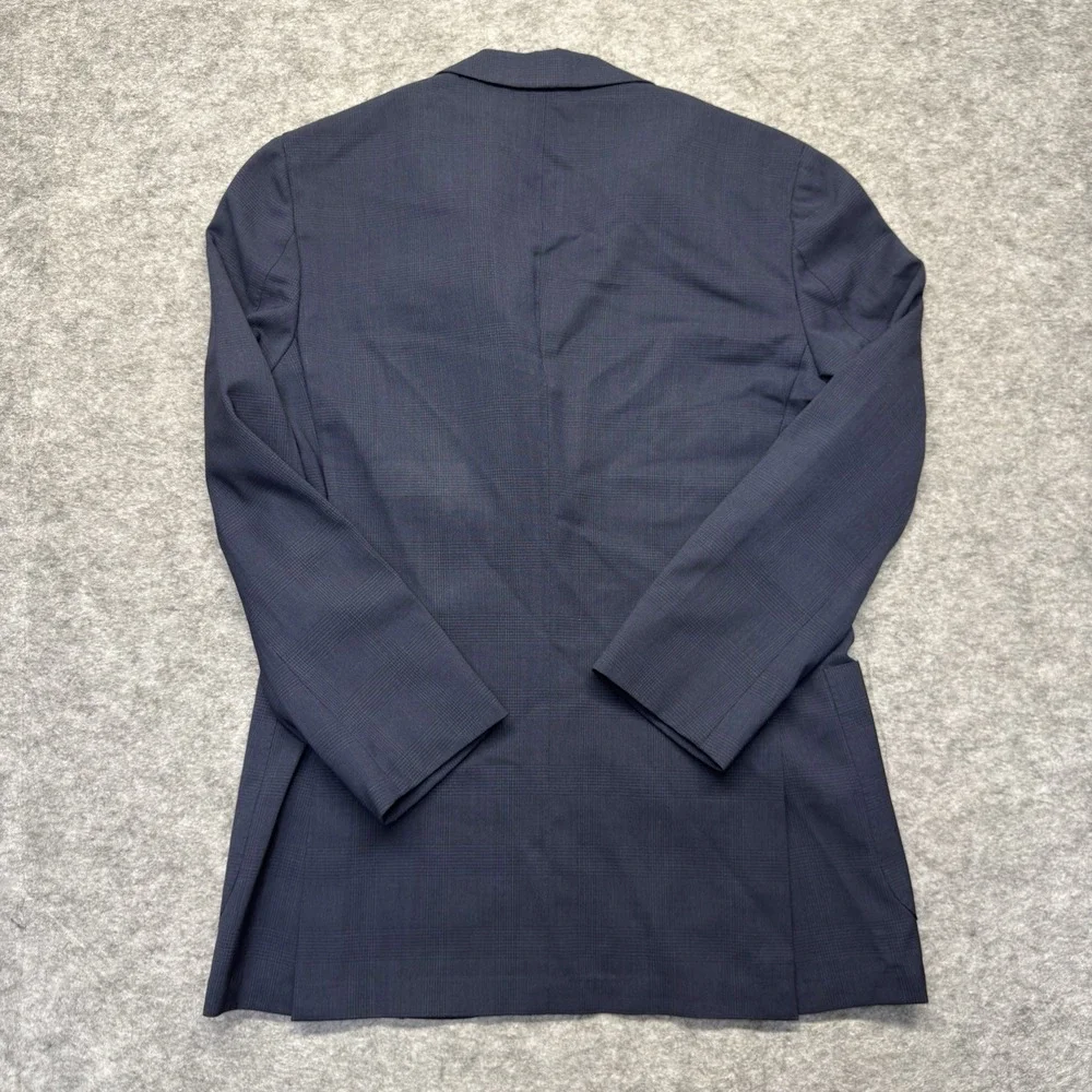 Suitsupply Sport Coat Mens 38 Navy Glen Check Wool Havana Unlined